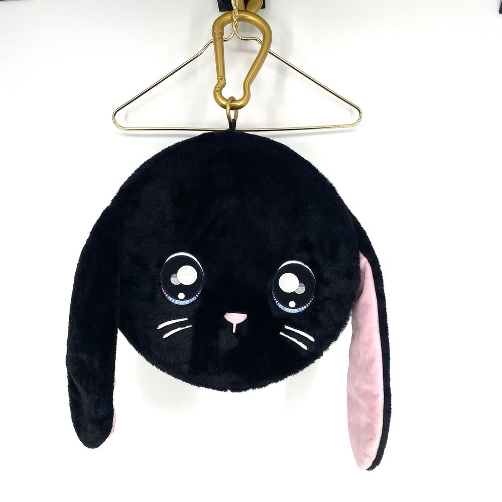 Na! Na! Na! Surprise Black Bunny Carrying Case Tote Bag Large Plush Zipper